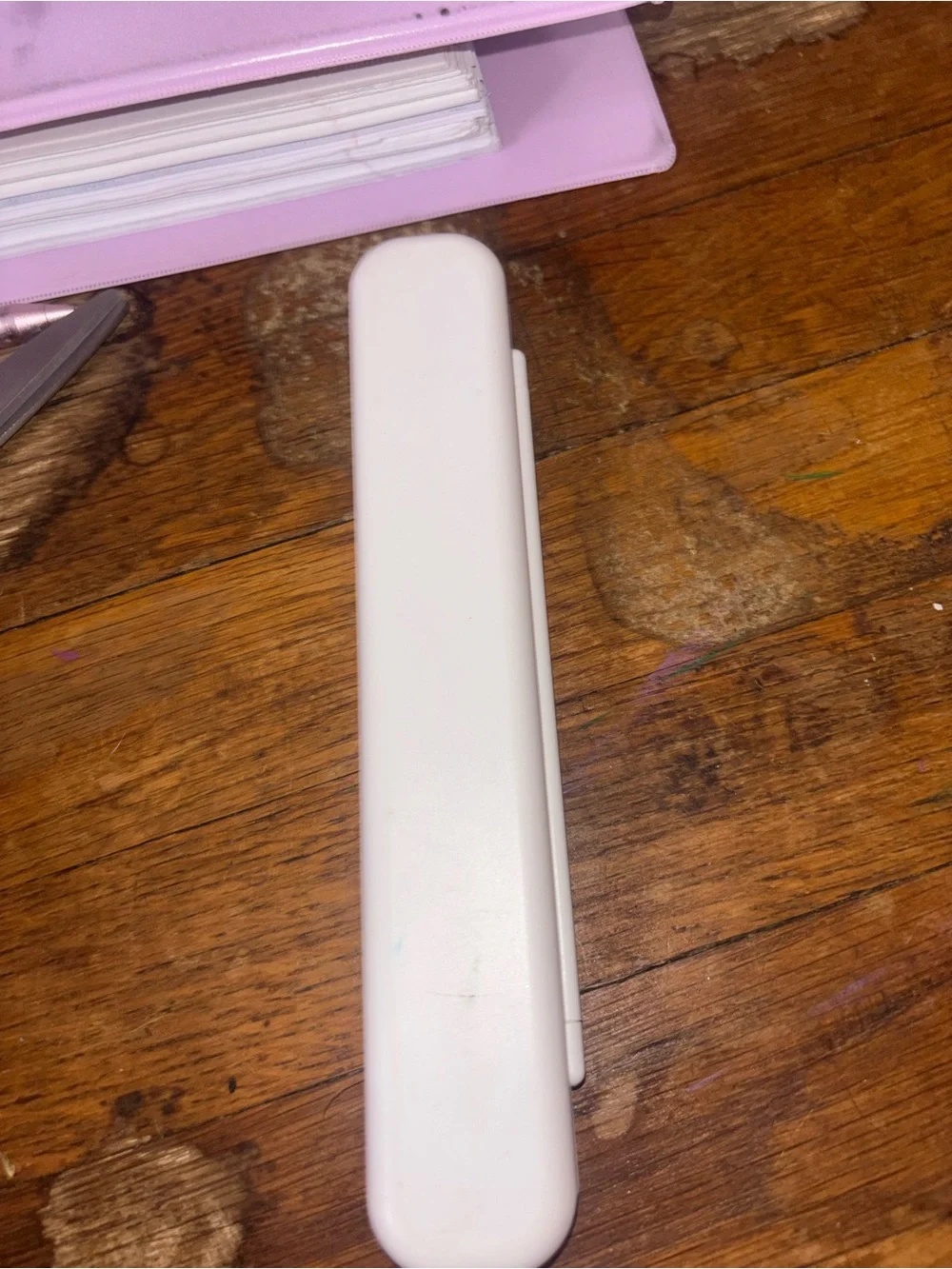 Pink and white Apple Pencil holder or iPad pencil holder/case